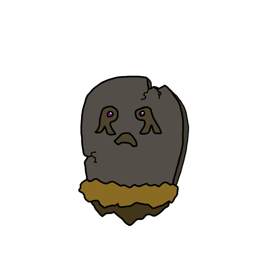 Gloomstone, The Grave Pokemon (Ghost/Rock Type)