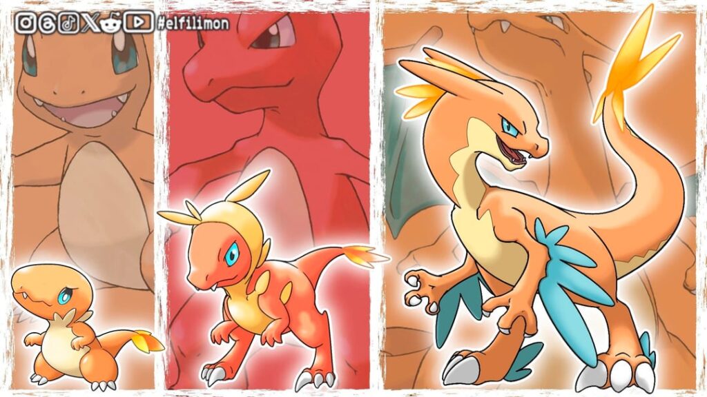 Redesigned my Paradox Charmander line. (More info in the description)