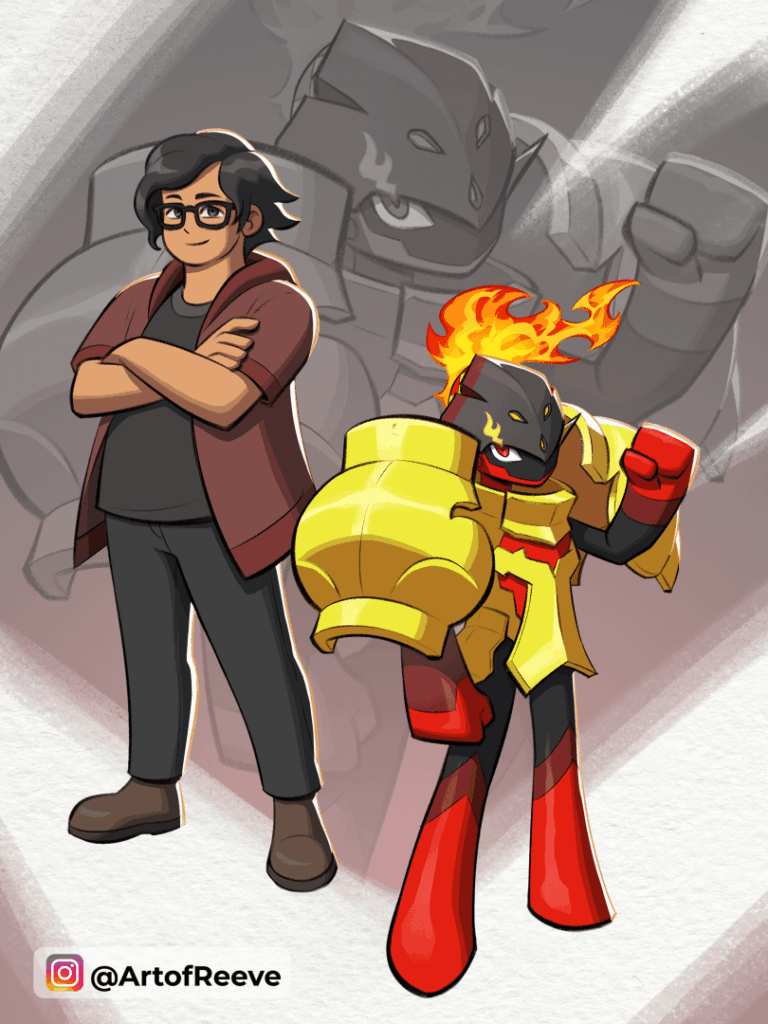 [OC] Pokemon trainer art with Armarouge. Art by me
