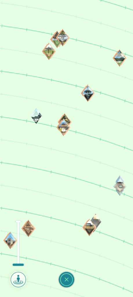 Using the gym map to find new stops