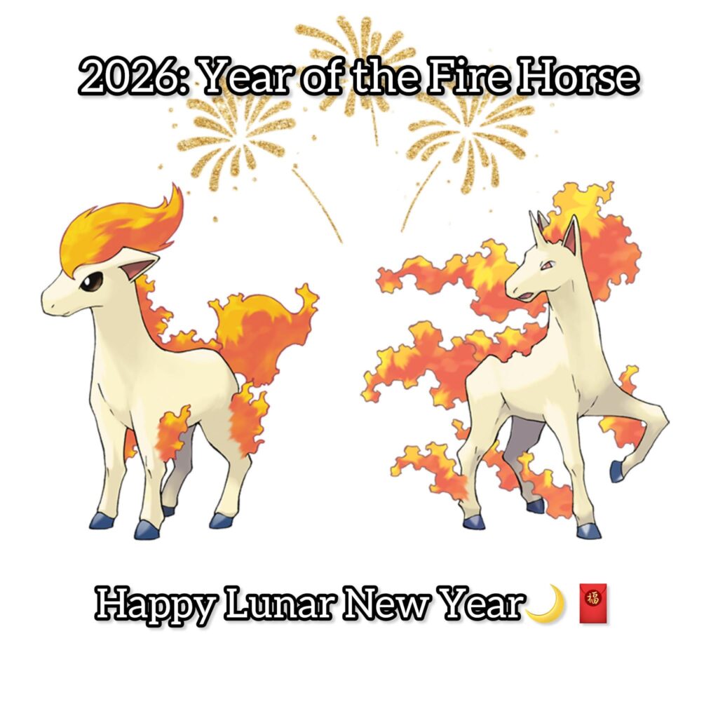 A quick little Lunar New Year edit I made with Ponyta Rapidash!