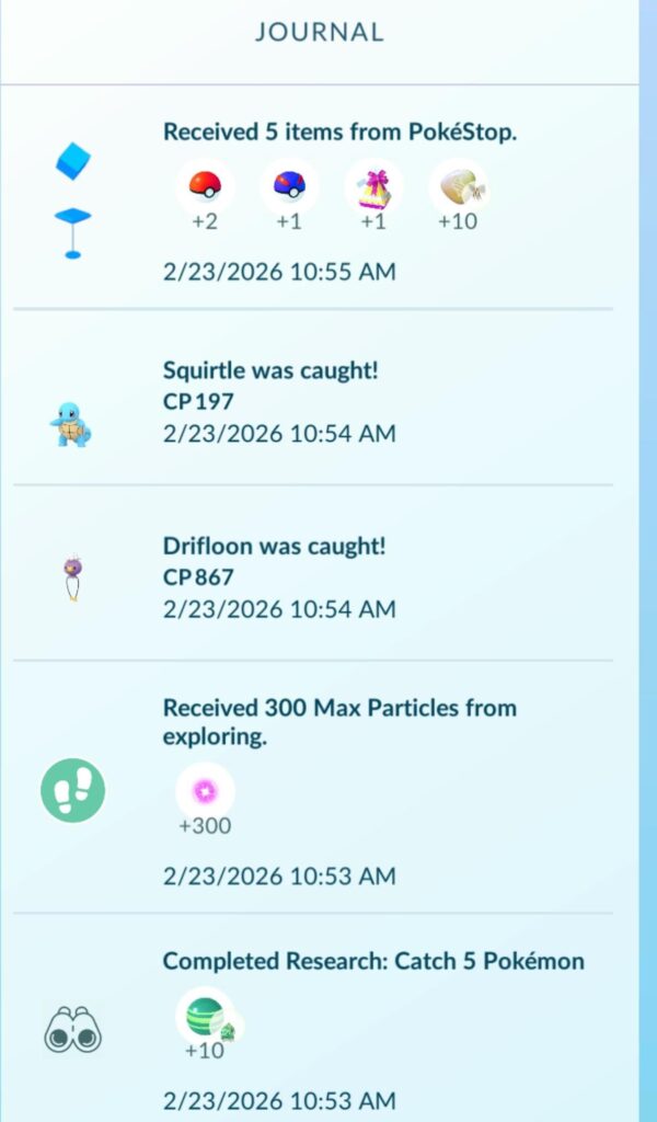 Beedrill mega energy from spinning poke stop