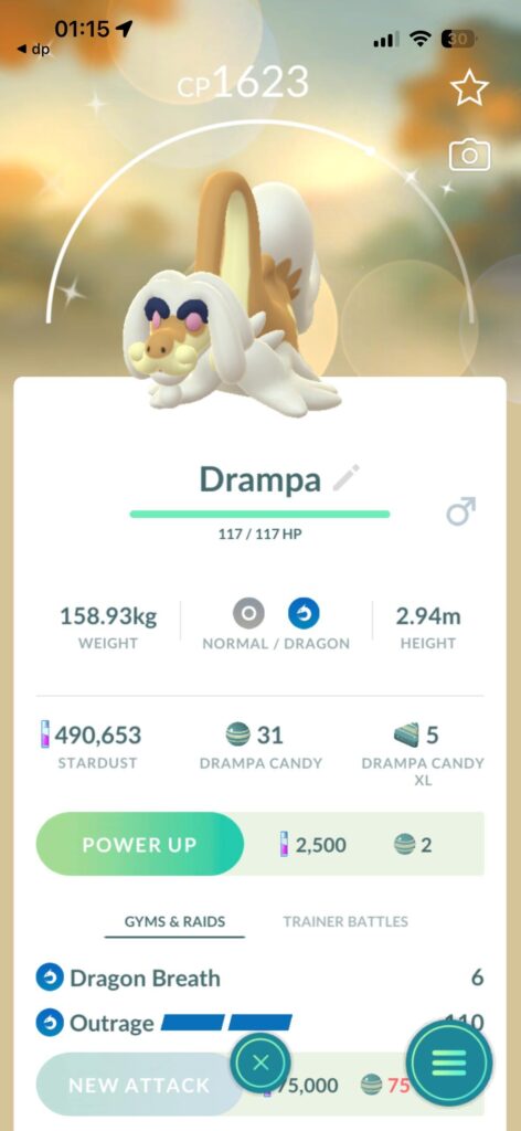 Shiny drampa hatch? Didn’t even know it was possible from a purple egg