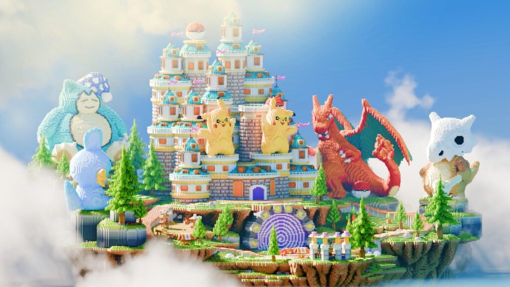 My first minecraft build in pokemon style
