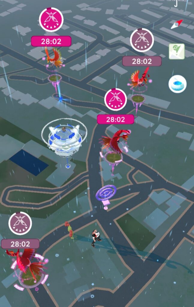 Why are the power spot timers two different colours?