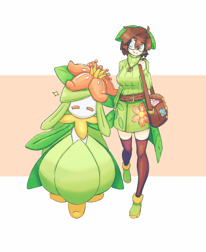 [OC] Made my Oc Ethel into a Pokémon trainer!