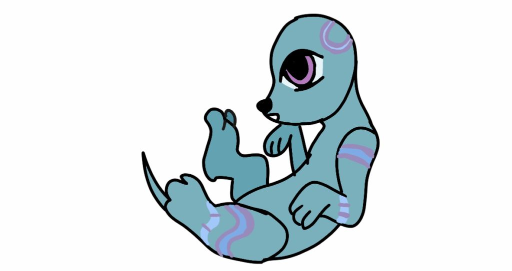 My 12 year old niece made an otter fakemon