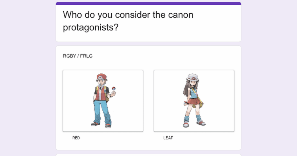 Vote for who you consider the canon protagonist of each game!