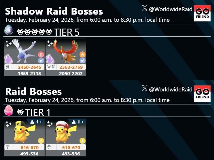 Road to Kalos：Tuesday｜Tuesday, February 24, 2026, from 6:00 a.m. to 8:30 p.m. local time