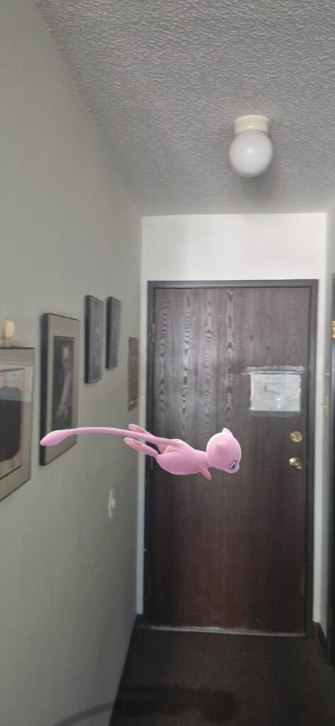 I caught mew trying to slip away