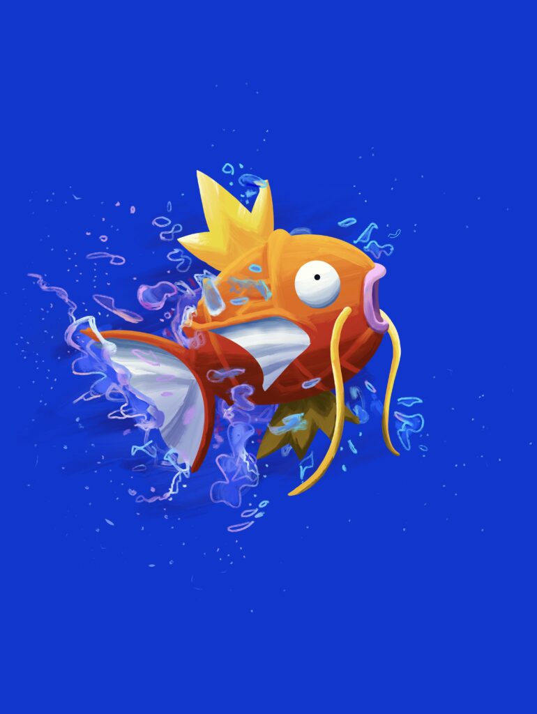 Magikarp bubbles art! (OC)