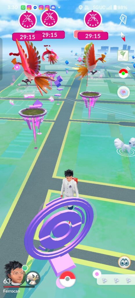 Ho-oh without the Dynamax shade on a power spot