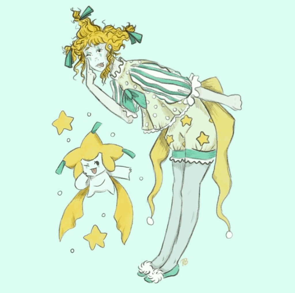 New here but wanted to share my jirachi art! ⭐️