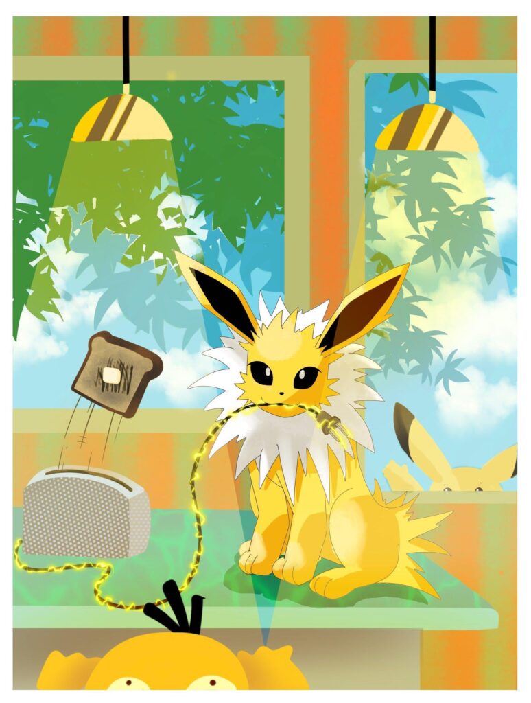 5th day pokemon art to better myself if the art contest for cards happens