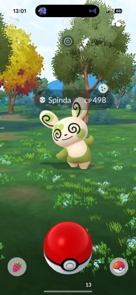 First ever Spinda!