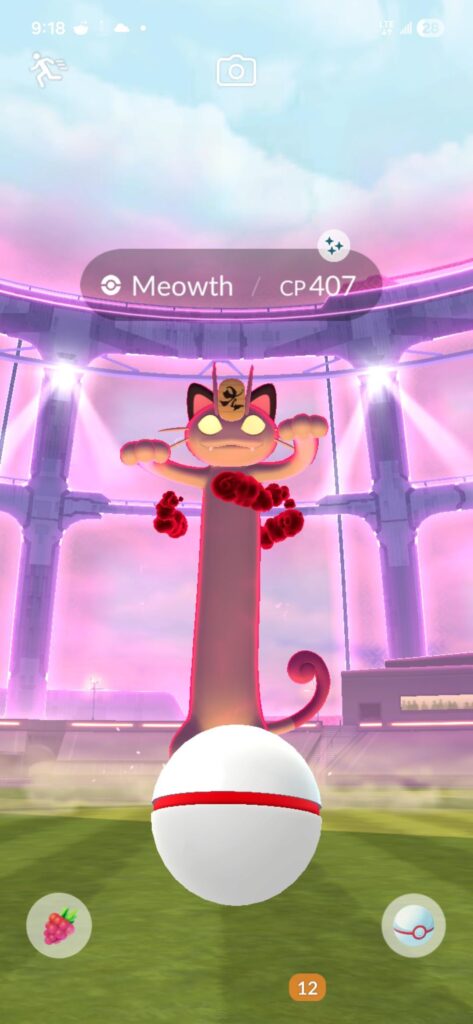 Shiny gigantamax meowth is live