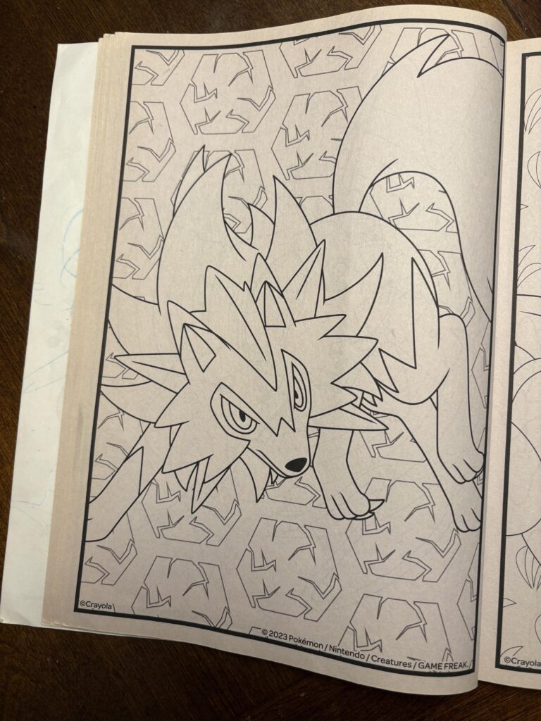 What Pokemon is this? It’s in my kid’s coloring book, and he keeps asking me the name, but I’m not familiar with it.