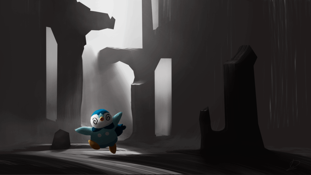 [OC] I got a bit distracted learning how to paint landscapes... 🐧