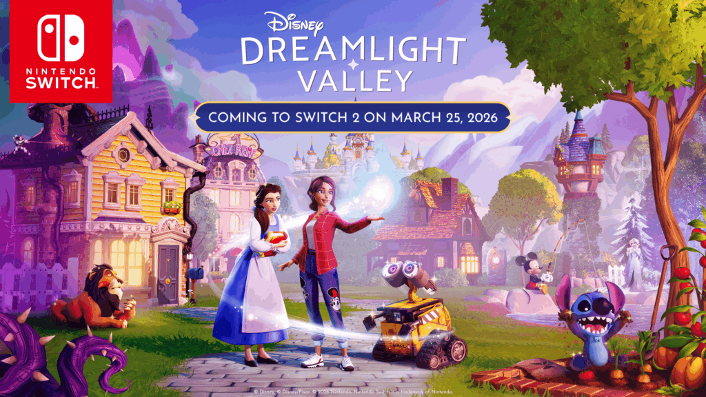 It was really brief in the Direct, but Disney Dreamlight Valley is coming to the Switch 2 on March 25th!