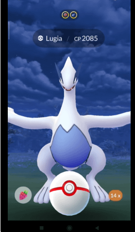 Shadow Lugia positioning bug - not zoomed in like normal
