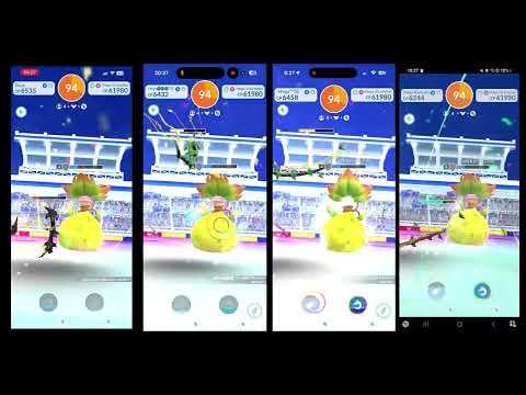 T7 Mega Victreebel Quad (No Weather Boost, Zacian Adventure Effect, 0 Seconds Left)