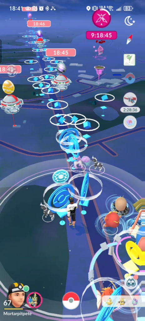 Crazy pokestops in Italy 41.835381,12.540388 if you want to check it out