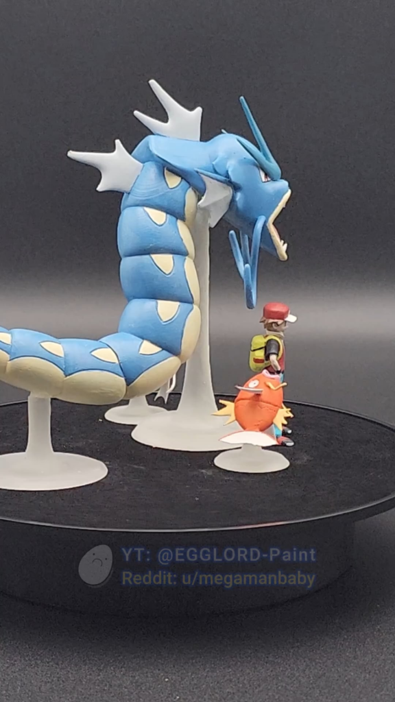 (Day 63) All Pokémon to Scale #0129 - #0130 (Magikarp, Gyarados) feat. first shiny