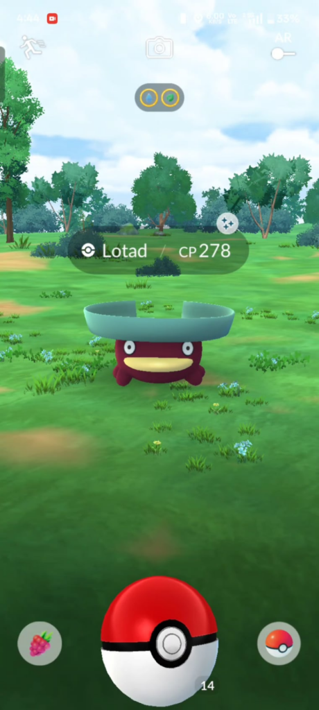 Shiny Lotad caught in wild💫✨