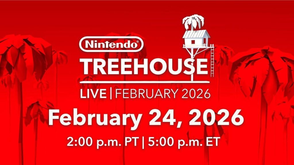 Join us on Feb 24 at 2pm PT for a new Nintendo Treehouse: Live presentation featuring hands-on gameplay of Super Mario Bros Wonder – Nintendo Switch 2 Edition + Meetup in Bellabel Park and Pokemon Pokopia.