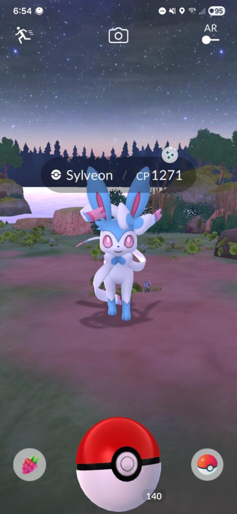 Apparently the Sylveon in the fairy timed research can be shiny