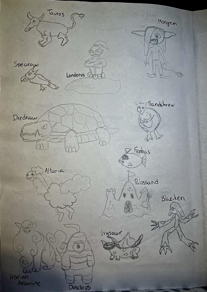 Pokémon from memory