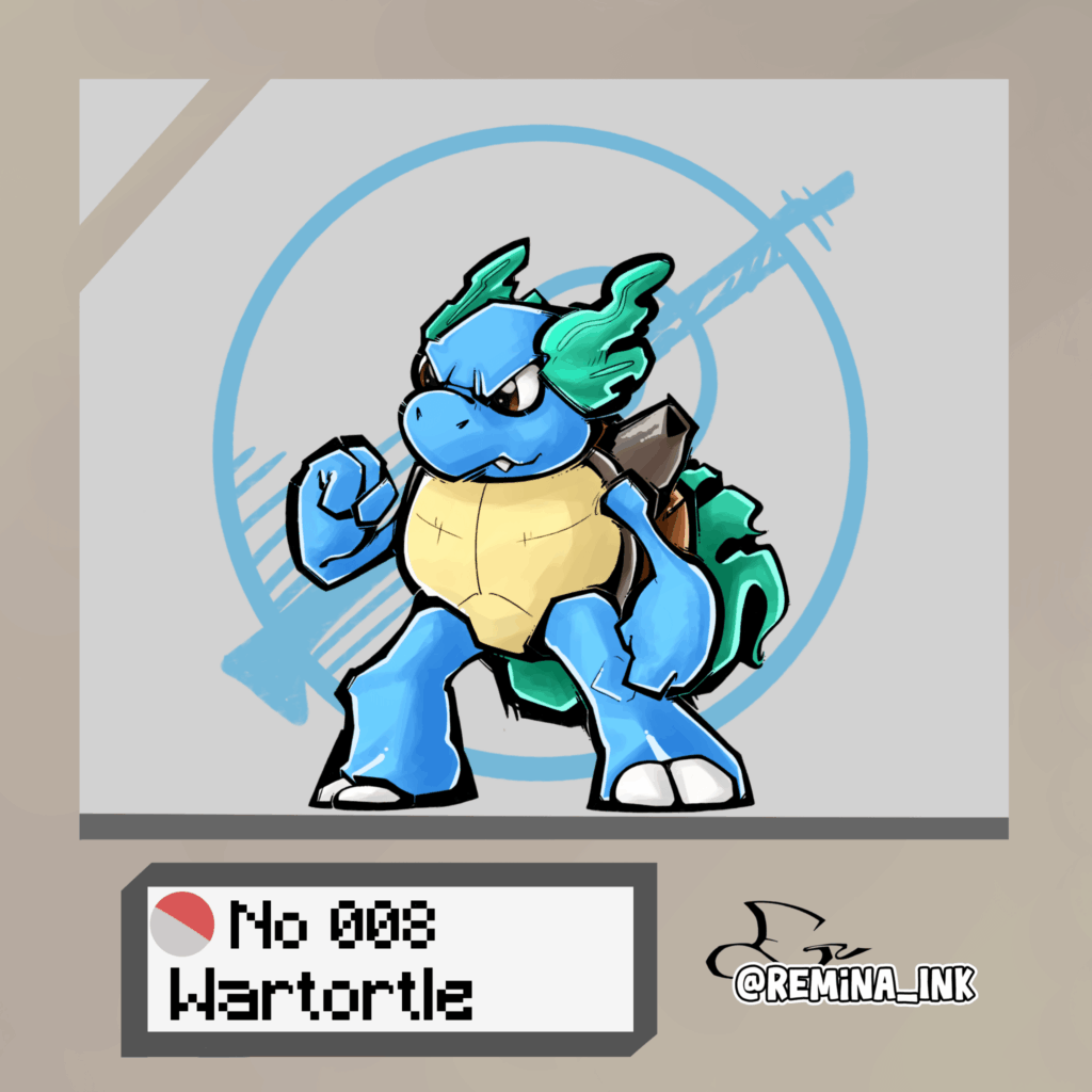 No.008 — Wartortle (Kanto Pokédex Project)