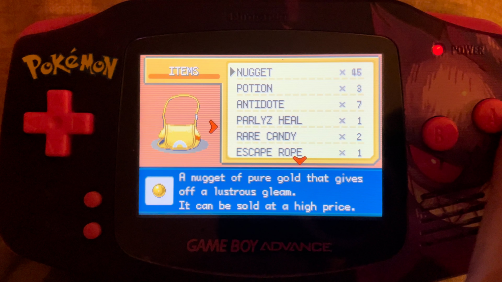 Step 1 in a child’s quest to rid Kanto of organised crime: bankrupt them at Nugget Bridge!