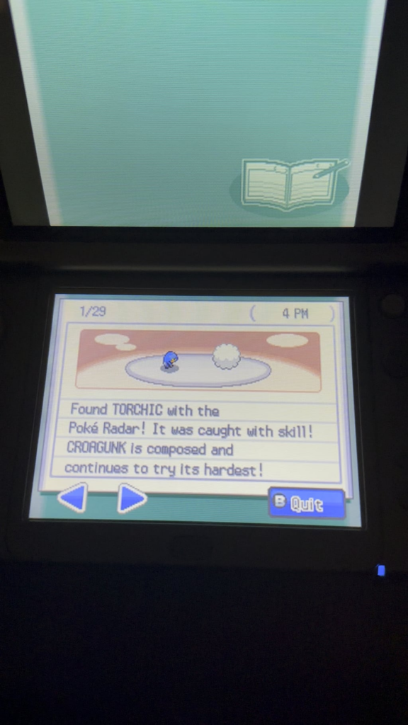 Caught Torchic on my Pokewalker