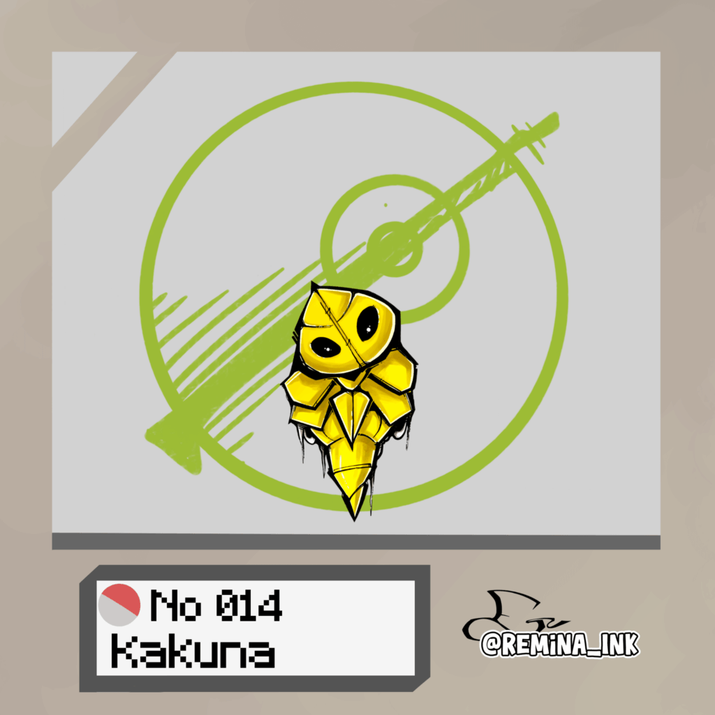 No.014 — Kakuna (Kanto Pokédex Project)
