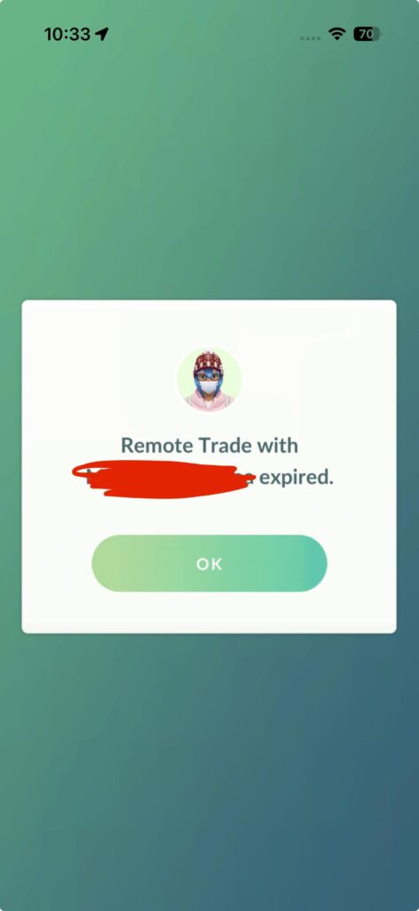 Remote Trade Expired pop up won’t leave me alone