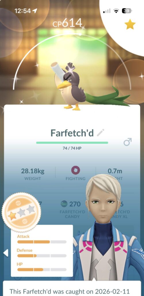Yesss! I really like Farfetch’d 🤩