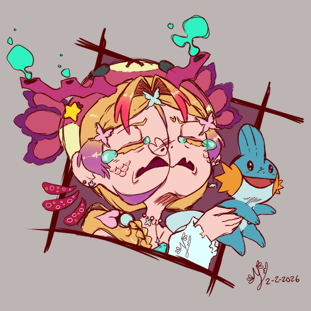 "EUUUUGH Mudkip is just the cutest, he's so cute it makes me cry!" -art by me!