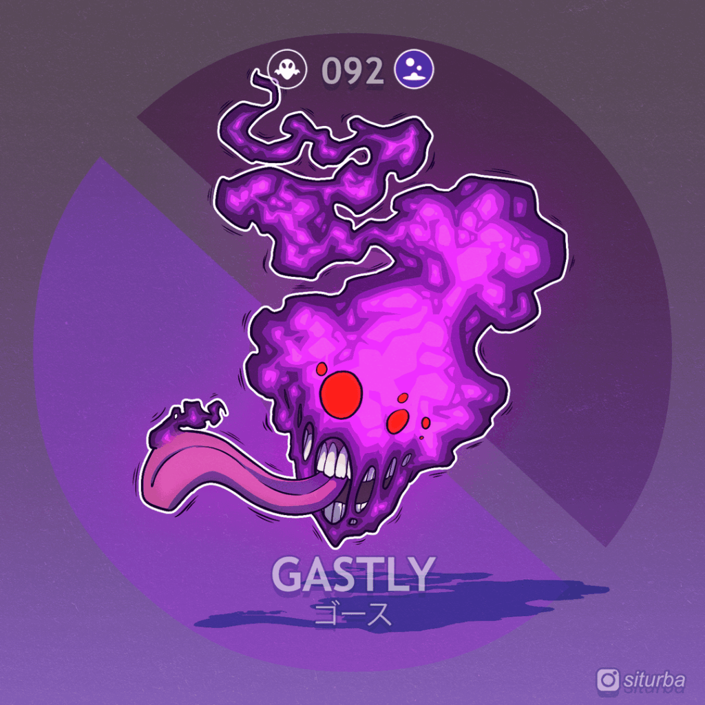 I'm redesigning a Pokemon every day in a Sci-Fantasy style. Here are Gastly, Onix and Drowzee lines