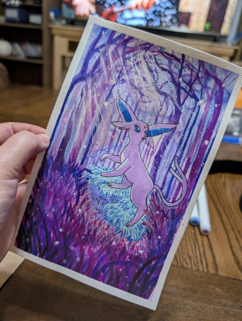Watercolor Espeon