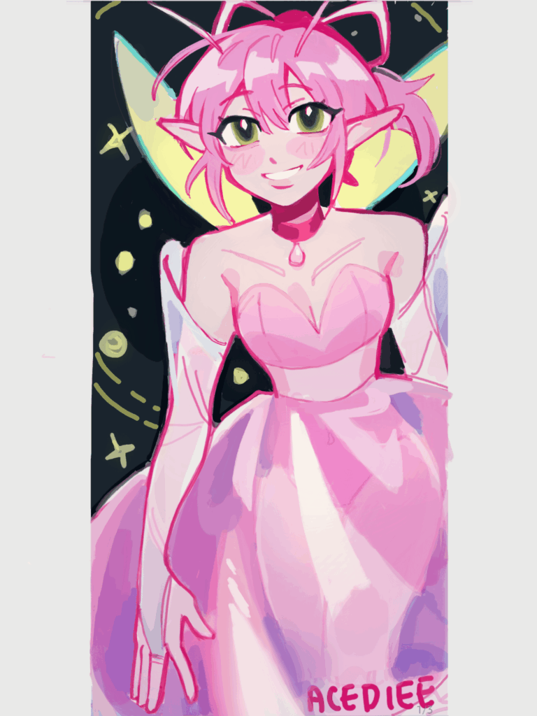 [OC] Shiny Celebi doodle from Pokemon Mystery Dungeon 🌿