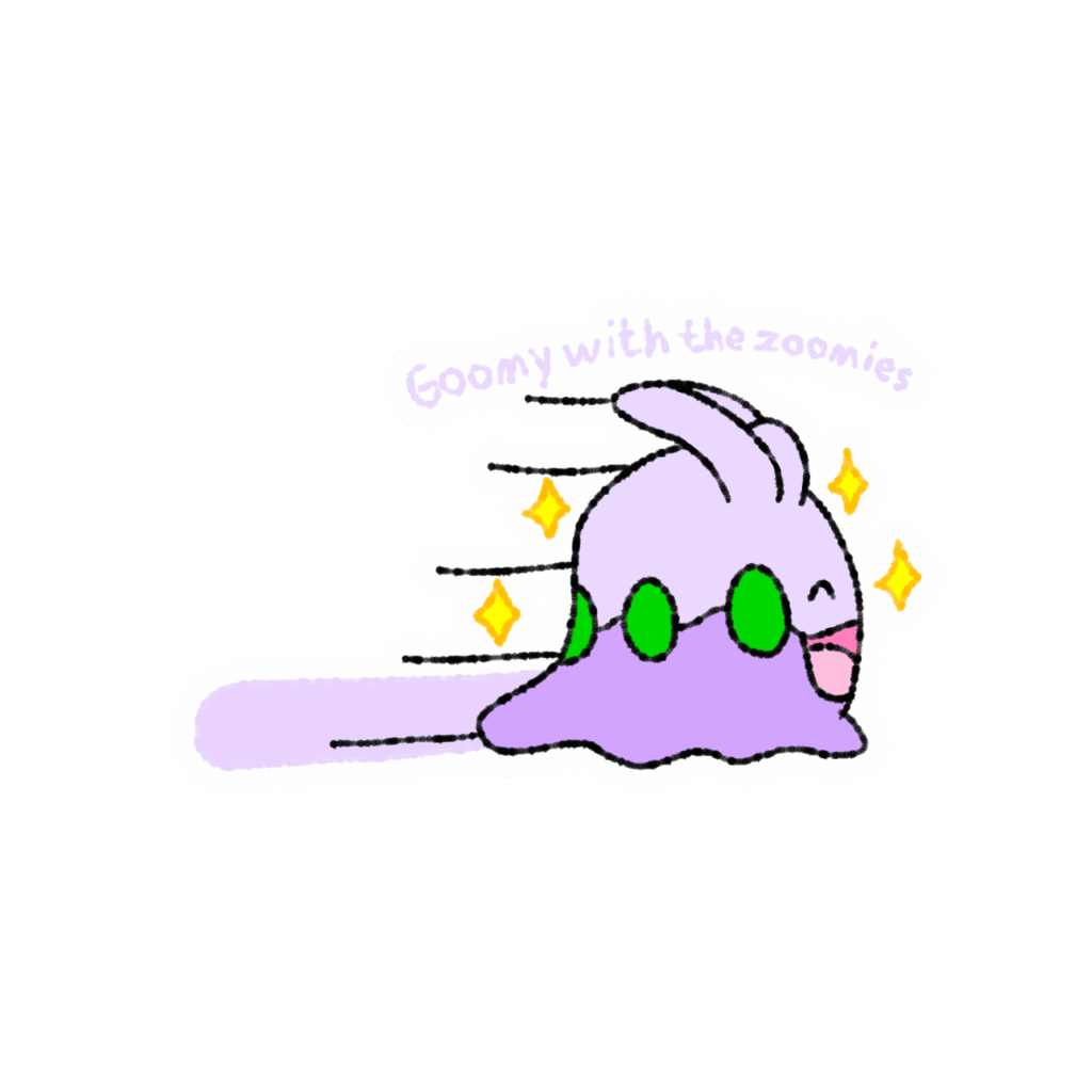 [OC] Goomy with the zoomies