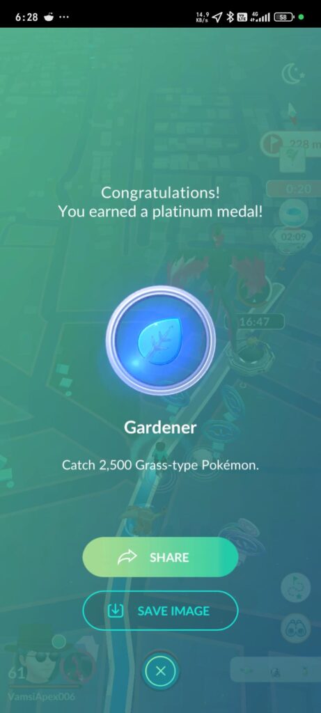 From the heights of the tallest Exeggutor to the roots of the smallest Oddish, I have trekked the path of the wild. With 2,500 catches, the Platinum Grass Medal is secured. The canopy has found its new guardian🏅
