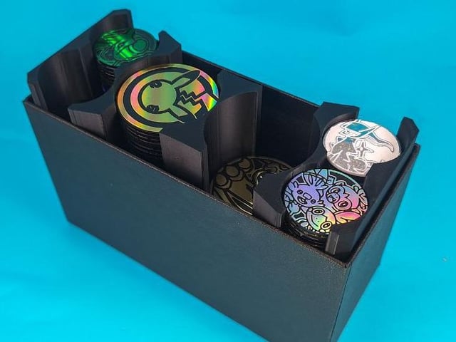 Git tired of just shoving my coins into an old ETB, so made myself a tray to keep them organized.