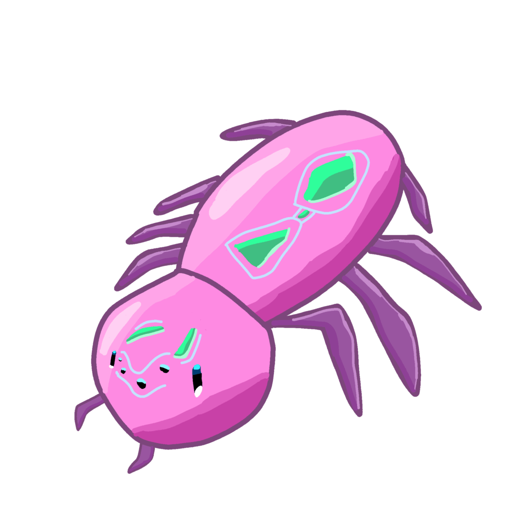 Faridow - The Mystic Spider fakemon. My first "I think this is decent" fakemon.
