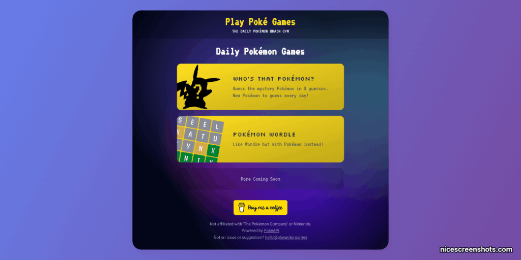 I made a couple of daily Pokémon guessing games