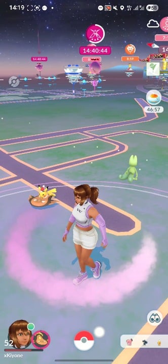 Pikachu riding my stunfisk?