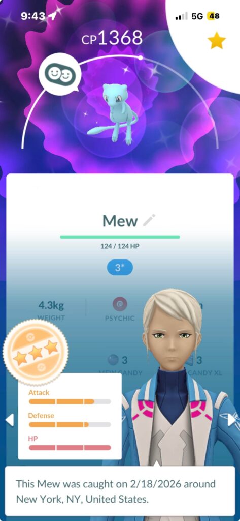 Special research shiny mew!!!