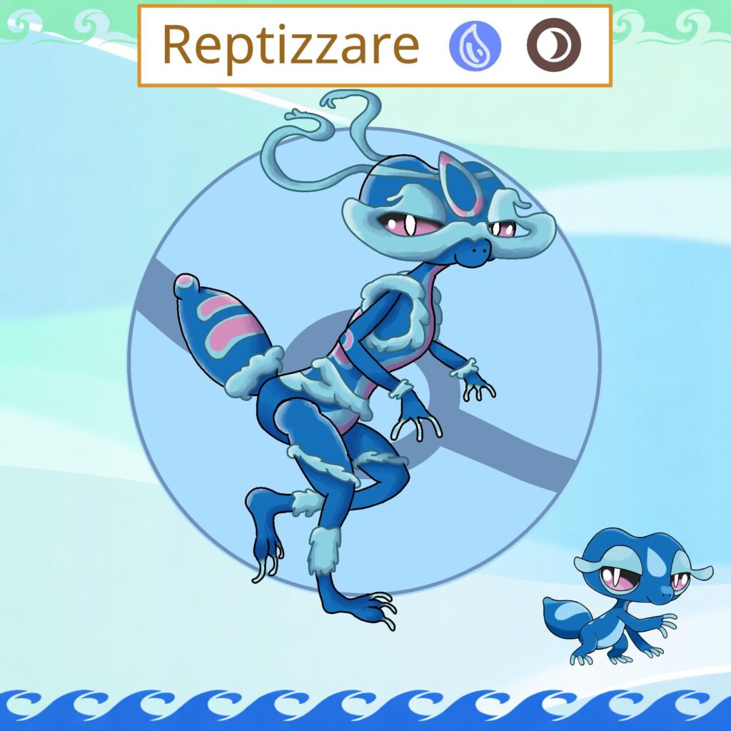 I decided to make a last stage evo concept for my boi Gecqua