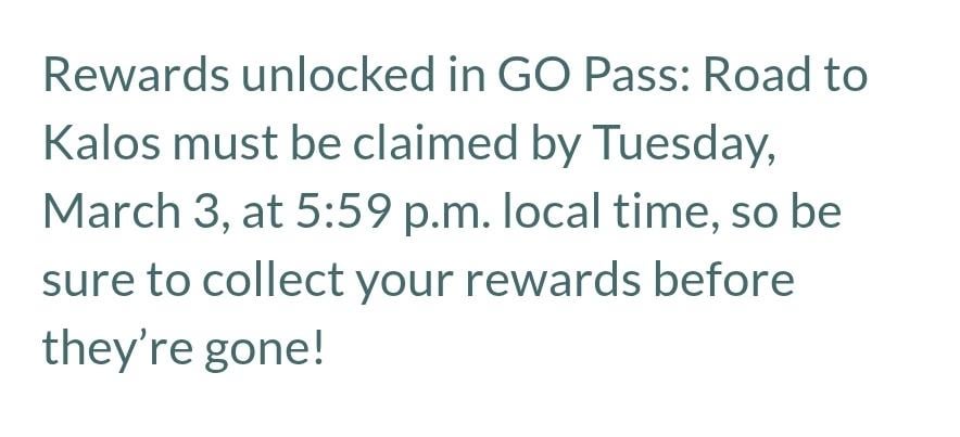 Timeframe to claim rewards
